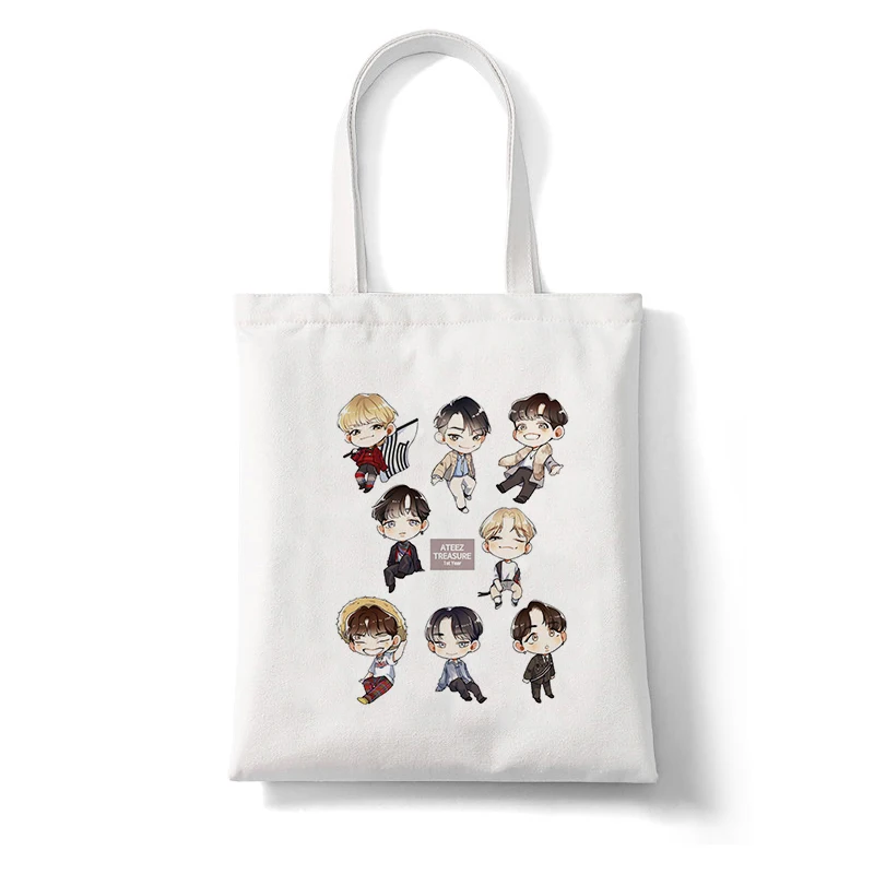 Shopper Bag Korea Ulzzang ATEEZ Kpop Combination Hip Hop Hipster Print Shopping Bags Eco Canvas Fans Tote Bag Pacakge Hand Bag
Shopper Bag Korea Ulzzang ATEEZ Kpop Combination Hip Hop Hipster Print Shopping Bags Eco Canvas Fans Tote Bag Pacakge Hand Bag