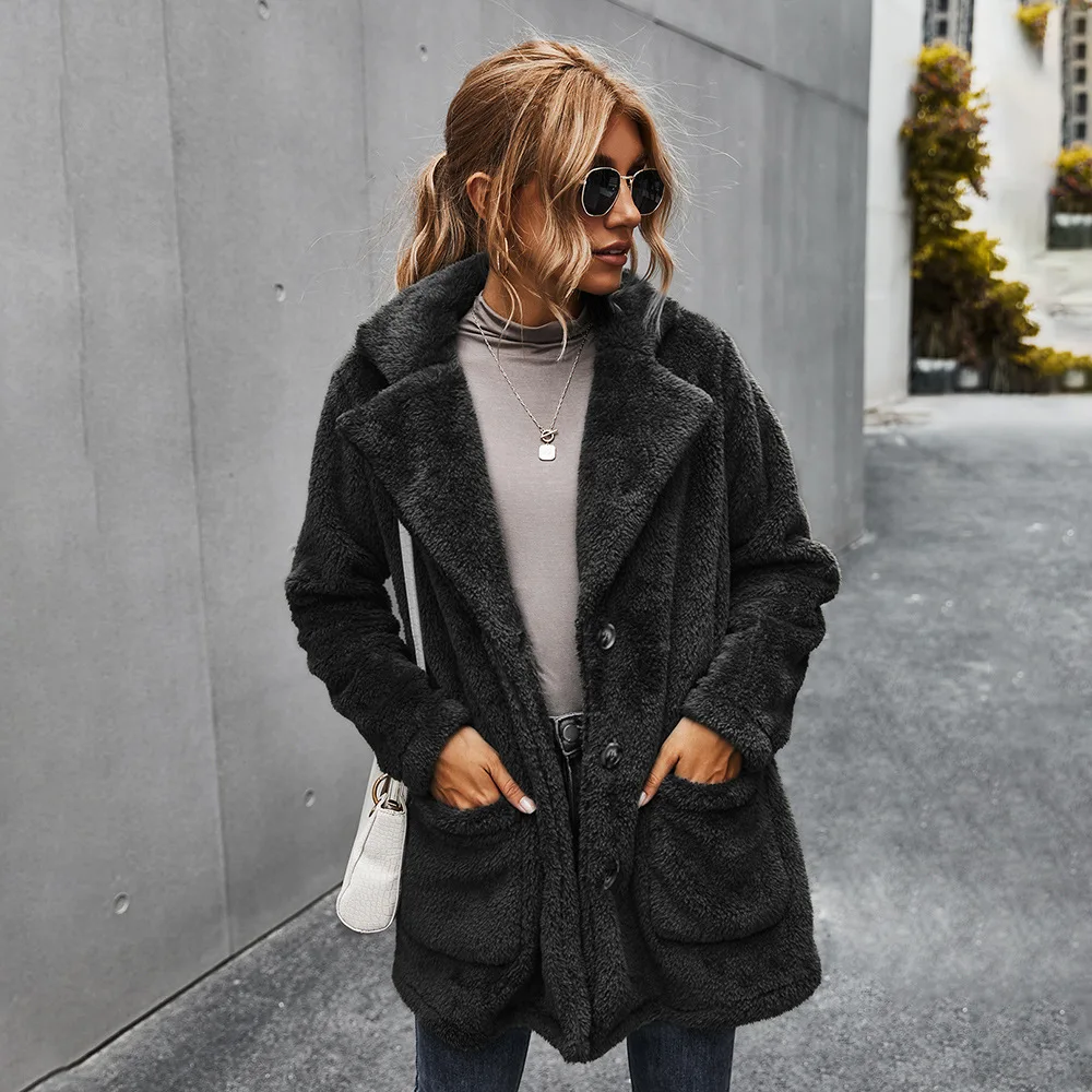 BONJEAN 2020 Women's Winter Coats Turn-down Collar Warm-Keep Velour Jackets Long Sleeve Fleece Coats and Outerwear BJ3204
BONJEAN 2020 Women's Winter Coats Turn-down Collar Warm-Keep Velour Jackets Long Sleeve Fleece Coats and Outerwear BJ3204
