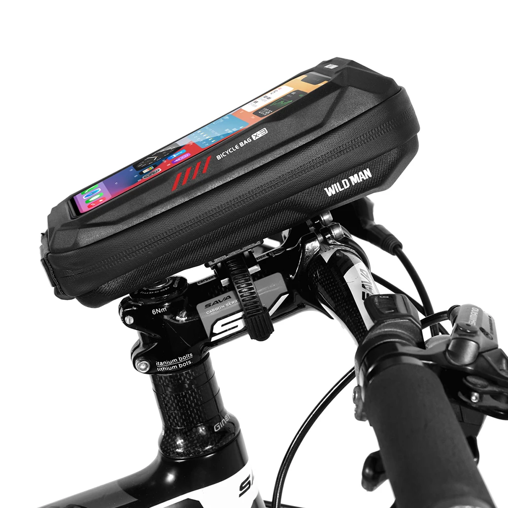 WILD MAN New Bike Bag Frame Front Top Tube Cycling Bag Waterproof 6.6in Phone Case Touchscreen Bag MTB Pack Bicycle Accessories
WILD MAN New Bike Bag Frame Front Top Tube Cycling Bag Waterproof 6.6in Phone Case Touchscreen Bag MTB Pack Bicycle Accessories