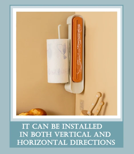 HPDEAR Food Plastic Cling Wrap Dispenser, 3-in-1 Traceless Wall-mounted Multifunctional Paper Towel Holder 
HPDEAR Food Plastic Cling Wrap Dispenser, 3-in-1 Traceless Wall-mounted Multifunctional Paper Towel Holder