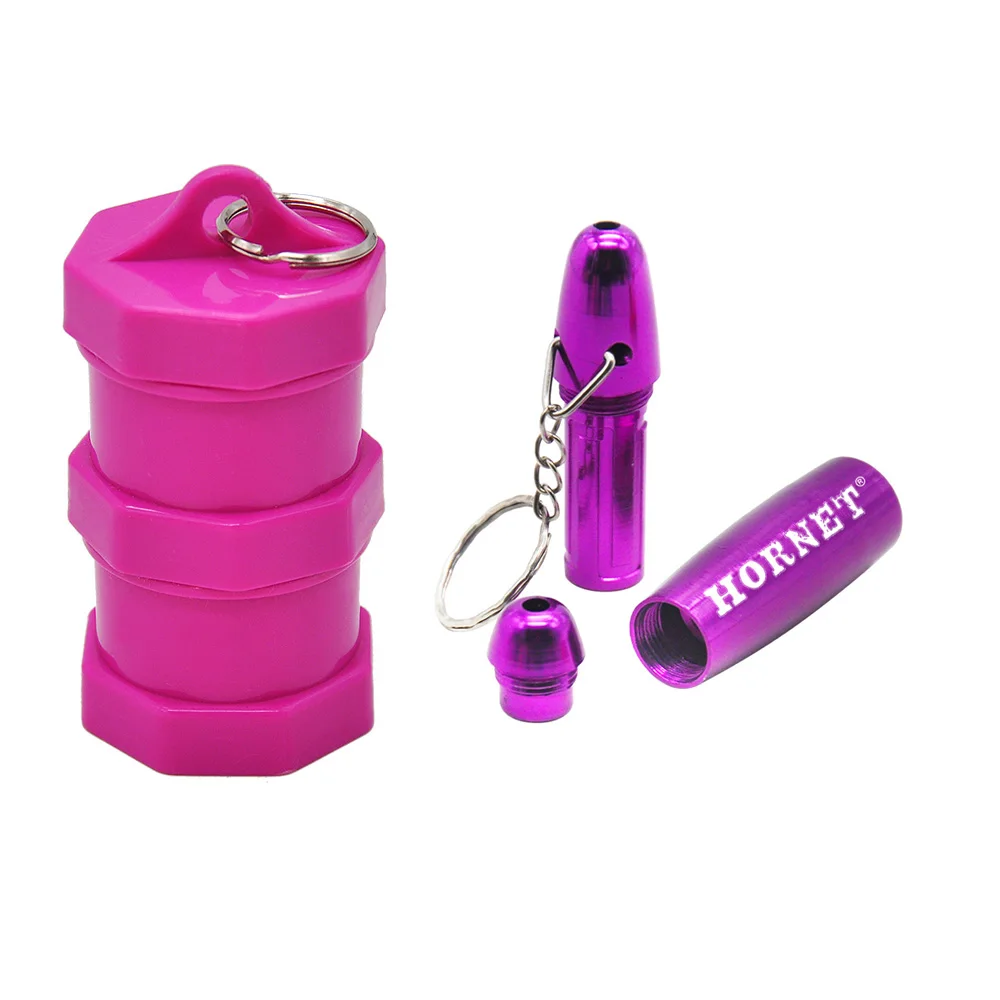 HORNET Metal Herb Smoking Pipe Mini Style 82MM Aluminum Alloy Tobacco Pipes + Plastic Stash Jar Smoke Pipes Accessories
HORNET Metal Herb Smoking Pipe Mini Style 82MM Aluminum Alloy Tobacco Pipes + Plastic Stash Jar Smoke Pipes Accessories