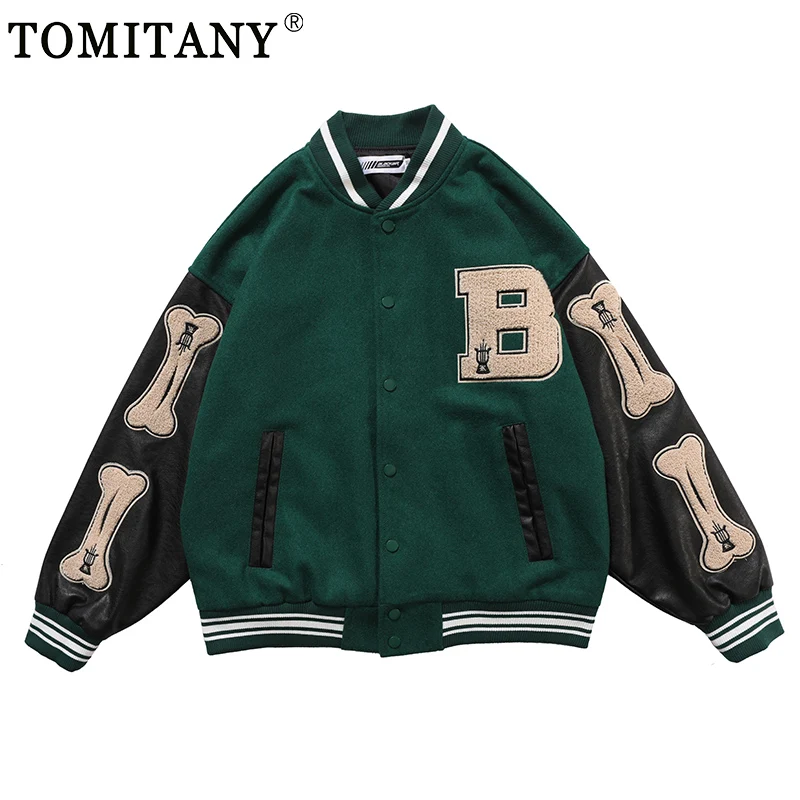 2021 Brand Men Loose Baseball Jackets Autumn Winter Street Hip-hop Letter Embroider Stitching Bomber Jacket Women Fashion Coats
2021 Brand Men Loose Baseball Jackets Autumn Winter Street Hip-hop Letter Embroider Stitching Bomber Jacket Women Fashion Coats