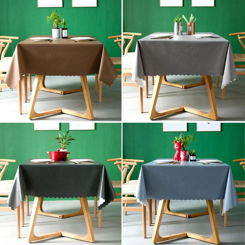 Simple Solid Color Tablecloth Waterproof Oil-proof Pvc Coffee Table Mat Table Cover Rectangular Kitchen Dining Table Desk Cloth
Simple Solid Color Tablecloth Waterproof Oil-proof Pvc Coffee Table Mat Table Cover Rectangular Kitchen Dining Table Desk Cloth