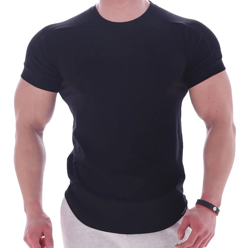 Black Gym t shirt Men Fitness Sport Cotton T-Shirt Male Bodybuilding Workout Skinny Tee shirt Summer Casual Solid Tops Clothing
Black Gym t shirt Men Fitness Sport Cotton T-Shirt Male Bodybuilding Workout Skinny Tee shirt Summer Casual Solid Tops Clothing