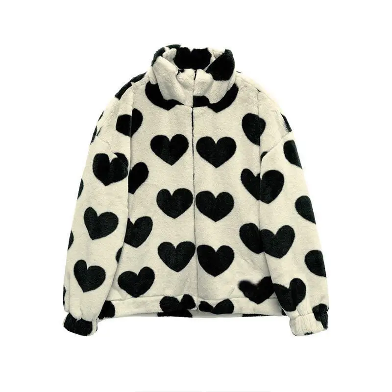 Korean Winter New Fashion Coat Harajuku Love Printing Loose Full Sleeve Leather Jacket Vintage Flannel Keep Warm Cotton Clothes
Korean Winter New Fashion Coat Harajuku Love Printing Loose Full Sleeve Leather Jacket Vintage Flannel Keep Warm Cotton Clothes