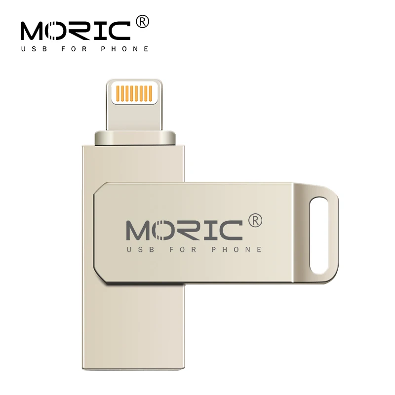 USB флеш-накопитель MORIC для iPhone X/8/7/7 Plus/6/6s/5/SE/ipad OTG Флешка HD 16 ГБ 32 64 Гб 128 usb 2 0 новинка