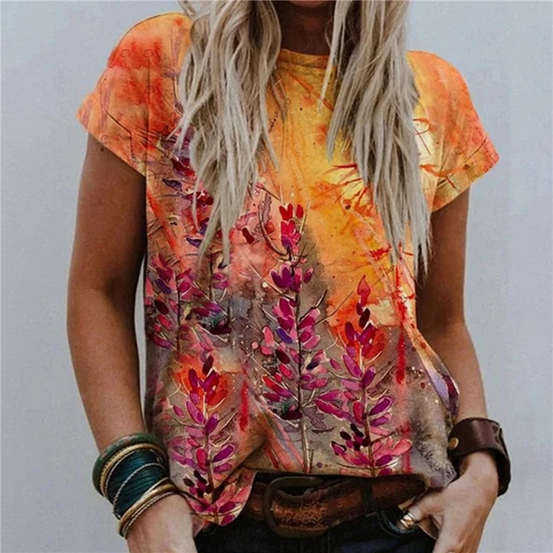 Women Fashion T Shirts Turtleneck Round Neck Abstract Picture Print Street Tops Hipster Short-Sleeved Multicolor Loose T-Shirt
Women Fashion T Shirts Turtleneck Round Neck Abstract Picture Print Street Tops Hipster Short-Sleeved Multicolor Loose T-Shirt