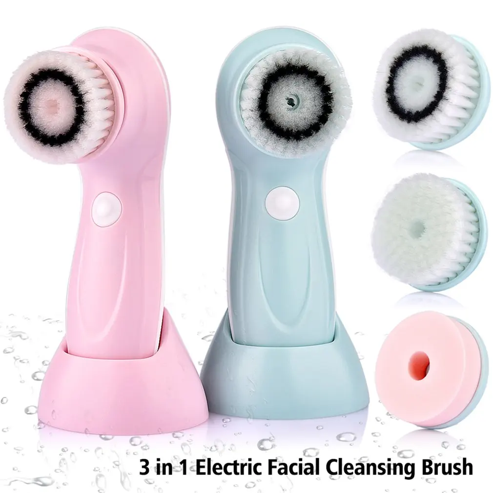 3 Heads / Set Multifunctional Electric Face Cleanser Usb Rechargeable Facial Washing Brush Machine Face Skin Care Tools
3 Heads / Set Multifunctional Electric Face Cleanser Usb Rechargeable Facial Washing Brush Machine Face Skin Care Tools