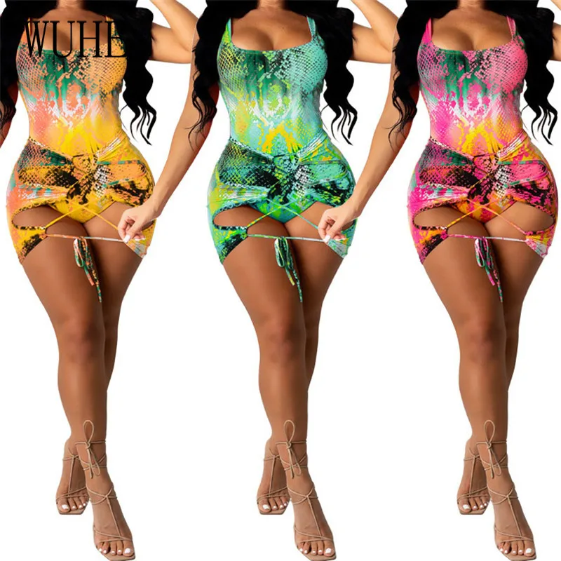 KEXU Casual Swimsuits Two Piece Suits Spaghetti Strap Print Off Shoulder Playsuits and Lace Up Bandage Mini Skirt Party Clubwear
KEXU Casual Swimsuits Two Piece Suits Spaghetti Strap Print Off Shoulder Playsuits and Lace Up Bandage Mini Skirt Party Clubwear