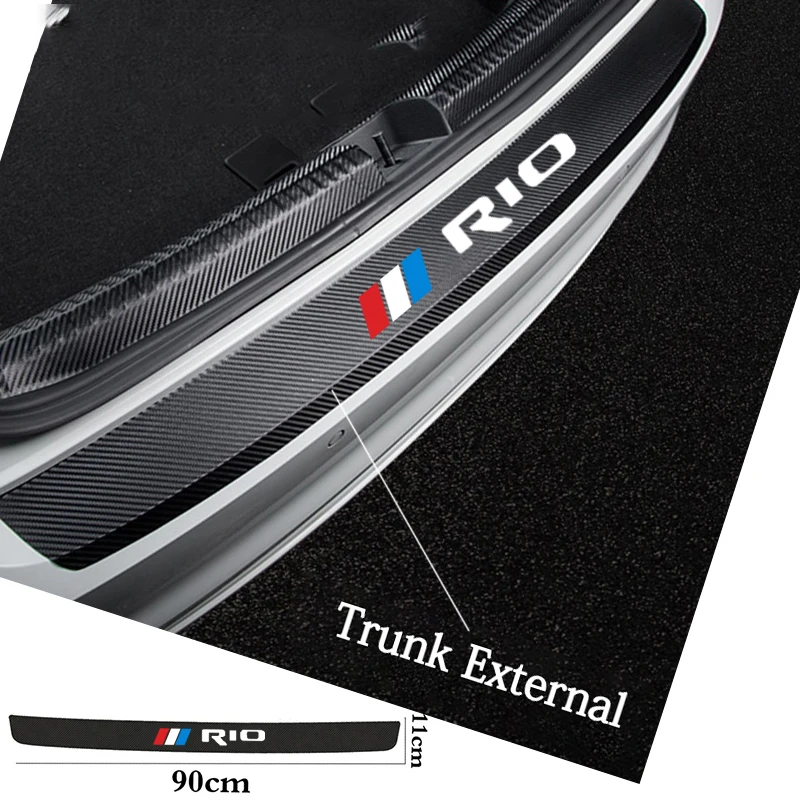 For KIA RIO 2 3 4 5 X-Line Car-Styling Accessories Leather Carbon Fiber Car Rear Bumper Trunk Plate Tail Lip Protection Stickers
For KIA RIO 2 3 4 5 X-Line Car-Styling Accessories Leather Carbon Fiber Car Rear Bumper Trunk Plate Tail Lip Protection Stickers
