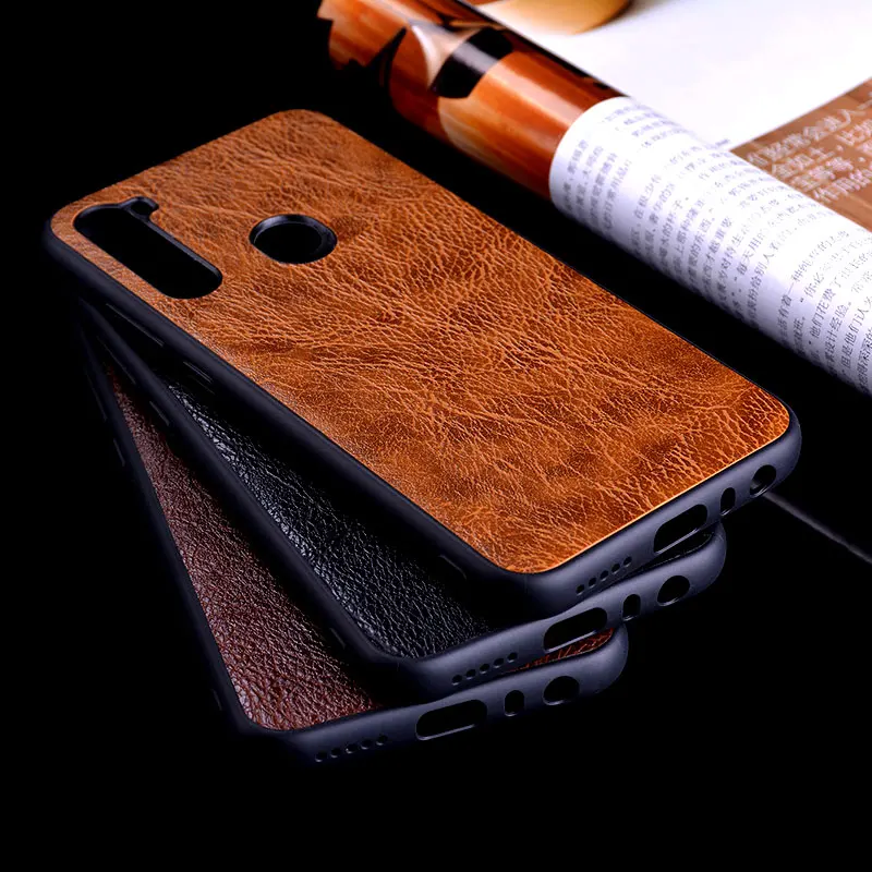 Роскошный кожаный чехол для Xiaomi Redmi note 8 Pro 8T с деловым дизайном ТПУ + ПК материал 2 в