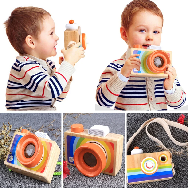 Mini Wooden Camera Toys for Kids Educational Toys with Strap For Children Gift 3 Styles Creative Toy Cameras
Mini Wooden Camera Toys for Kids Educational Toys with Strap For Children Gift 3 Styles Creative Toy Cameras