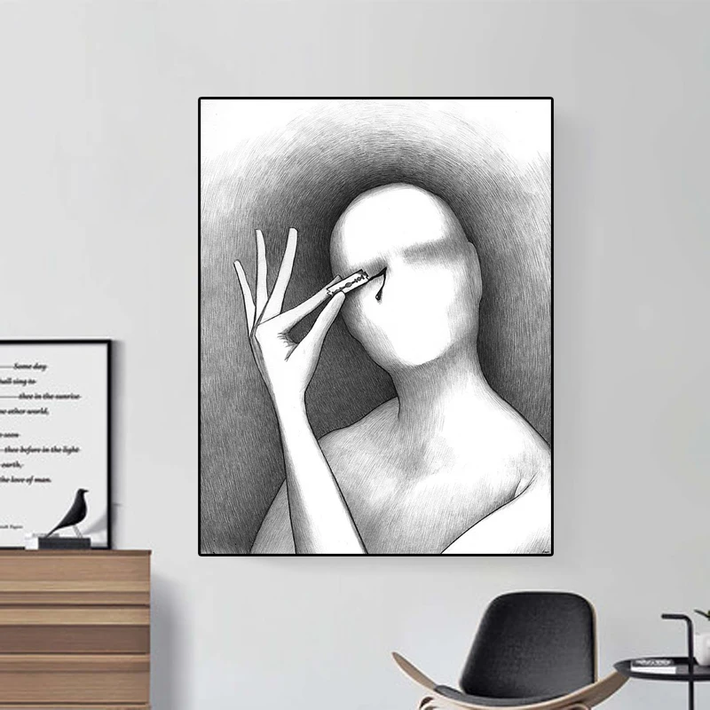 Drak Artwork Canvas Painting Black White Abstract Woman Posters and Prints Wall Pictures Modern Living Room Home Decoration
Drak Artwork Canvas Painting Black White Abstract Woman Posters and Prints Wall Pictures Modern Living Room Home Decoration