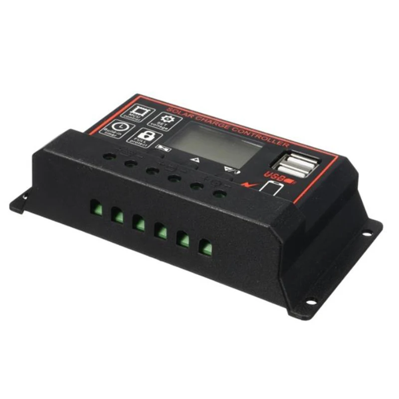 New 10A 20a 30a PWM Solar Controller With LCD Display And 5V USB Output For Solar Battery Charging
New 10A 20a 30a PWM Solar Controller With LCD Display And 5V USB Output For Solar Battery Charging