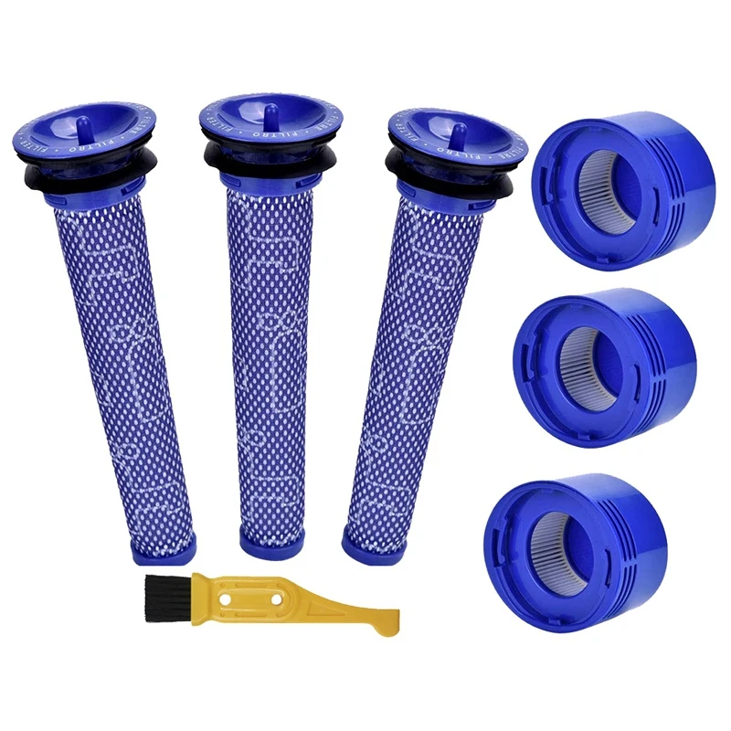 3 Pack Pre-Filters and 3 Pack HEPA Post-Filter Replacements Fit for Dyson V7,V8 Animal Absolute Cordless Vacuum Cleaner
3 Pack Pre-Filters and 3 Pack HEPA Post-Filter Replacements Fit for Dyson V7,V8 Animal Absolute Cordless Vacuum Cleaner
