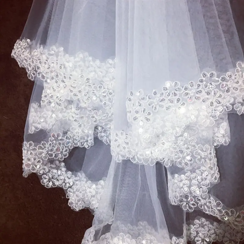 LXAE 1.5M 1 Layer Women Bridal White Long Wedding Tulle Veil Glitter Sequins Embroidered Plum Blossom Edge Marriage Solid Color
LXAE 1.5M 1 Layer Women Bridal White Long Wedding Tulle Veil Glitter Sequins Embroidered Plum Blossom Edge Marriage Solid Color