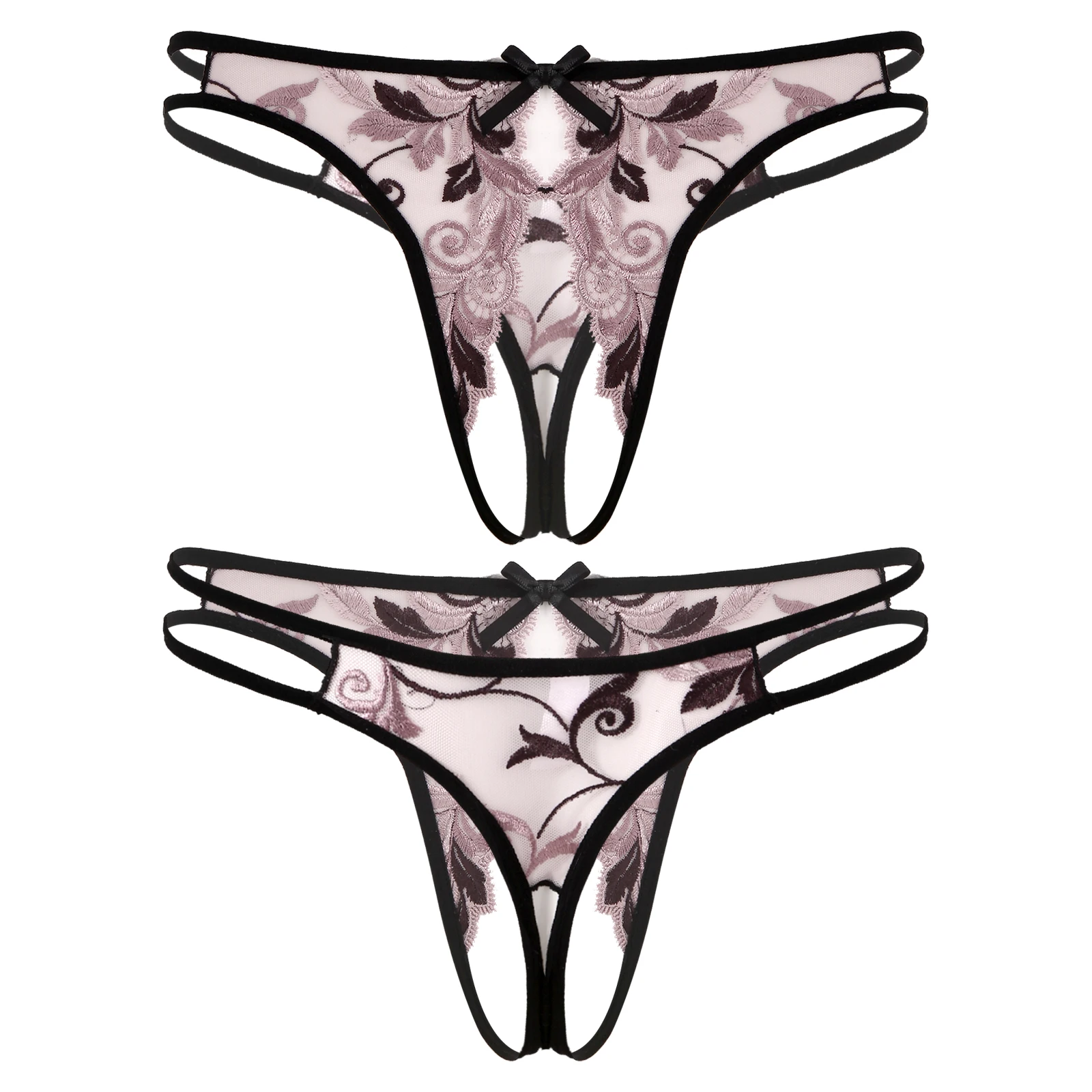 Mens Lingerie Low Waist Crotchless Briefs Flower Embroidered See-through Mesh Sissy Underwear Open Butt T-back G-sting Thongs
Mens Lingerie Low Waist Crotchless Briefs Flower Embroidered See-through Mesh Sissy Underwear Open Butt T-back G-sting Thongs