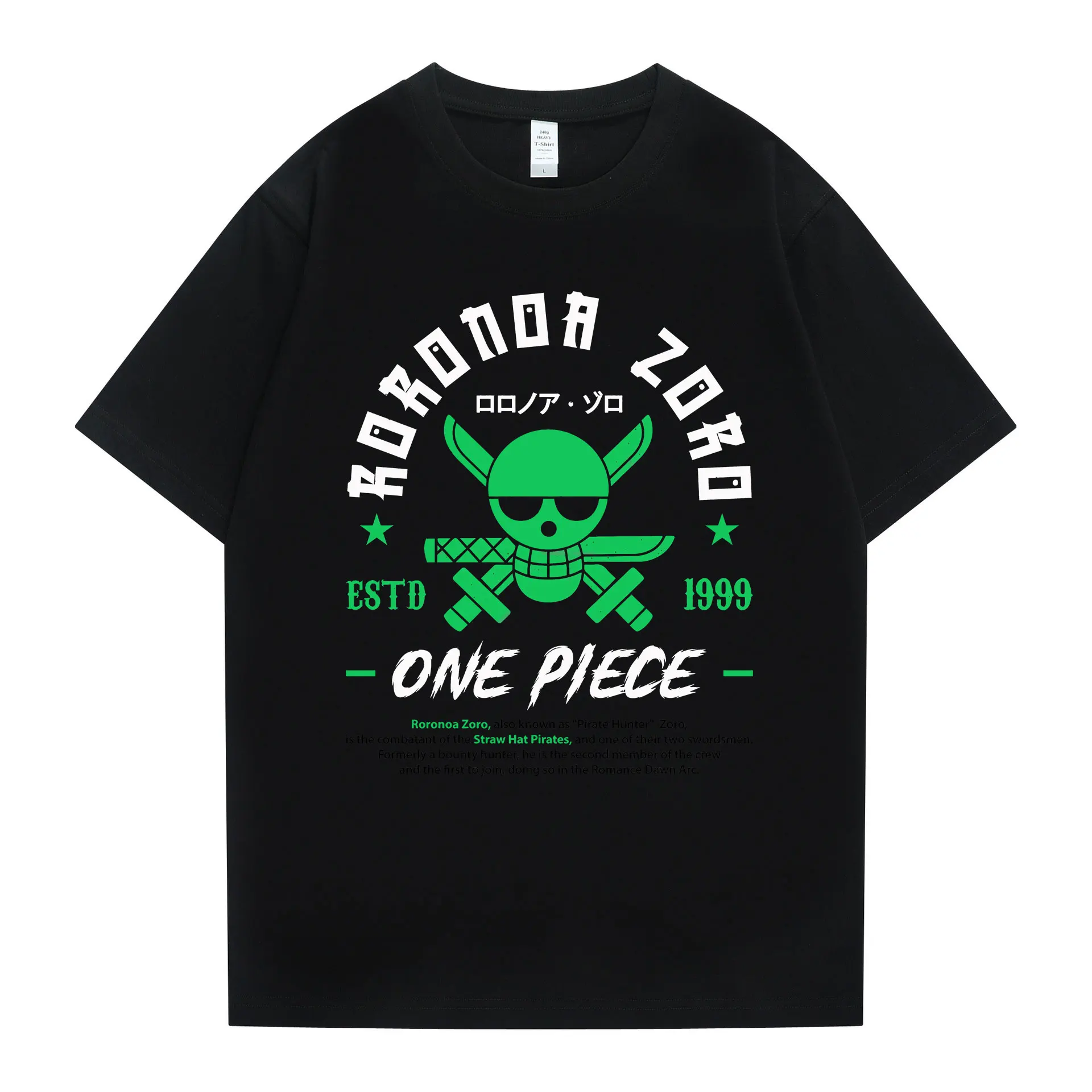 Creative Summer Pirate Swordsman Clothes Hip Hop Roronoa Zoro Crew Neck Cotton Tshirts Fashion Harajuku Korean Style Men's Sets
Creative Summer Pirate Swordsman Clothes Hip Hop Roronoa Zoro Crew Neck Cotton Tshirts Fashion Harajuku Korean Style Men's Sets