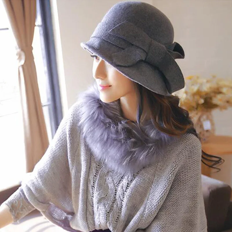 British Style Woolen Bow Tie Caps Men Women Halloween Cosplay Magician Felt Cap Vintage Party Church Hats Fedora Packaging
British Style Woolen Bow Tie Caps Men Women Halloween Cosplay Magician Felt Cap Vintage Party Church Hats Fedora Packaging