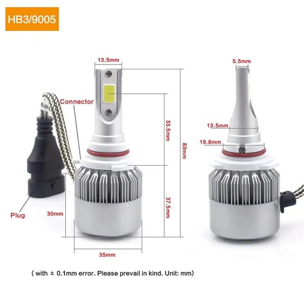 2Pcs Car LED Headlight Bulbs H1 H7 H4 H11 HB3 9005 880 881 H27 6000k Bright Car Lights Fog Lights Car Headlight Bulbs
2Pcs Car LED Headlight Bulbs H1 H7 H4 H11 HB3 9005 880 881 H27 6000k Bright Car Lights Fog Lights Car Headlight Bulbs