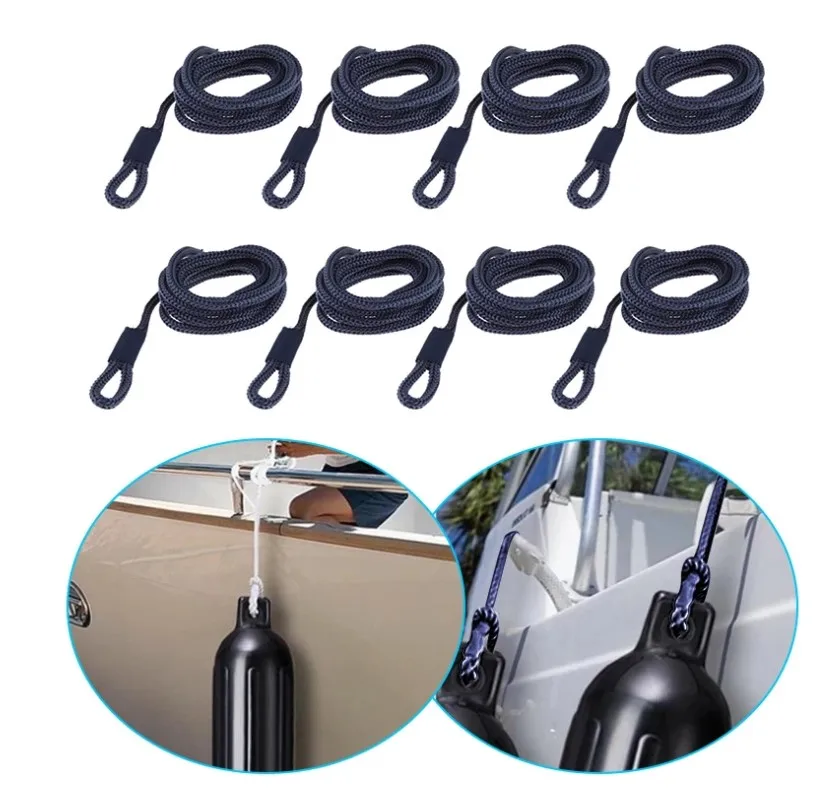 8PCS Boat Fender Line 6mm*1.5M Double Braided Fender Line Marine Mooring Line For Yacht Boat Accessories Marine 
8PCS Boat Fender Line 6mm*1.5M Double Braided Fender Line Marine Mooring Line For Yacht Boat Accessories Marine