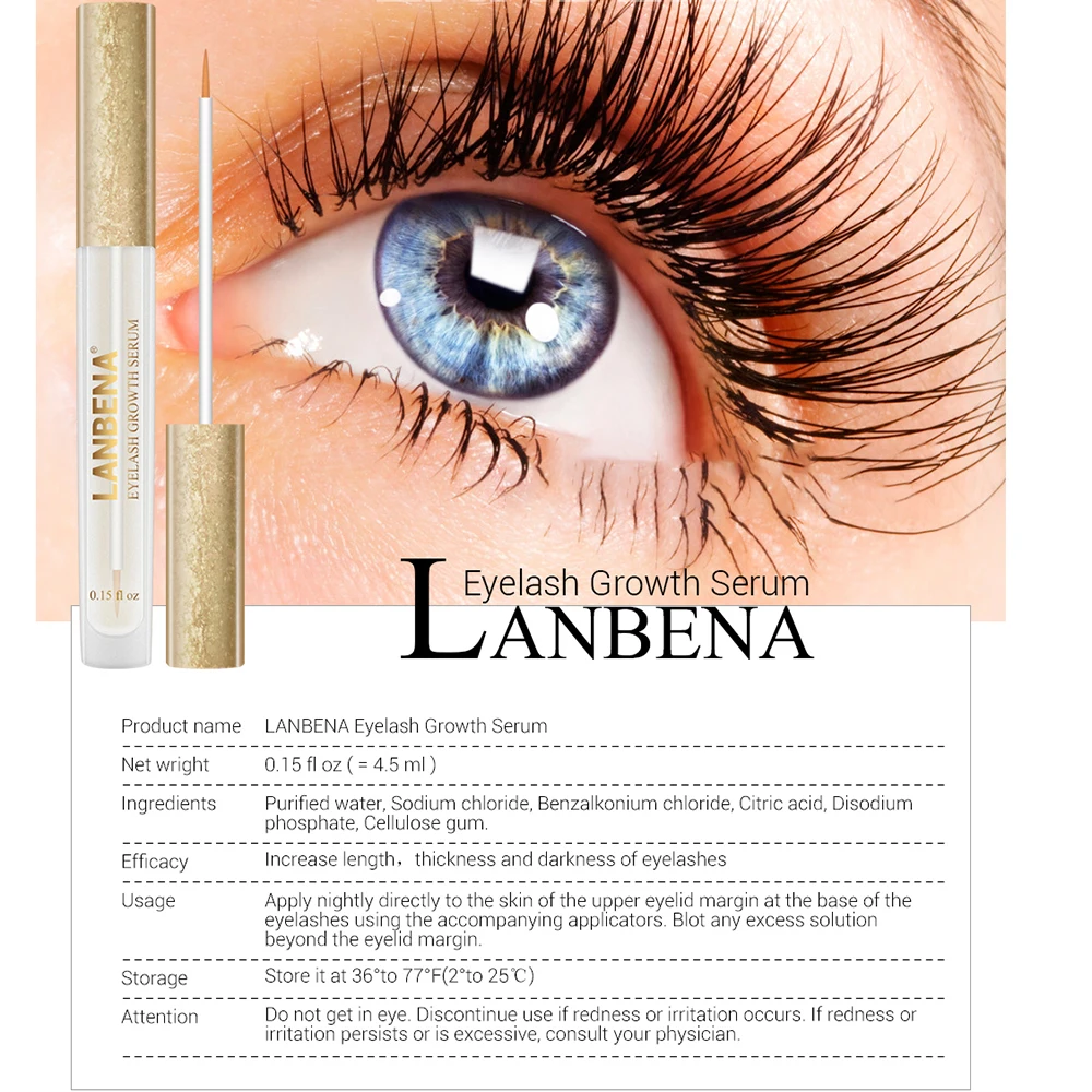 LANBENA Eyelash Growth Enhancer Natural Medicine Treatments Lash Eye Lashes Serum Mascara Eyelash Serum
LANBENA Eyelash Growth Enhancer Natural Medicine Treatments Lash Eye Lashes Serum Mascara Eyelash Serum