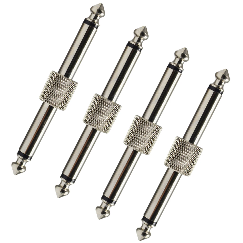 4 Pack 1/4 Inch 6.35mm Straight Pedal Coupler Connector for Guitar Pedal Board Accessory
4 Pack 1/4 Inch 6.35mm Straight Pedal Coupler Connector for Guitar Pedal Board Accessory