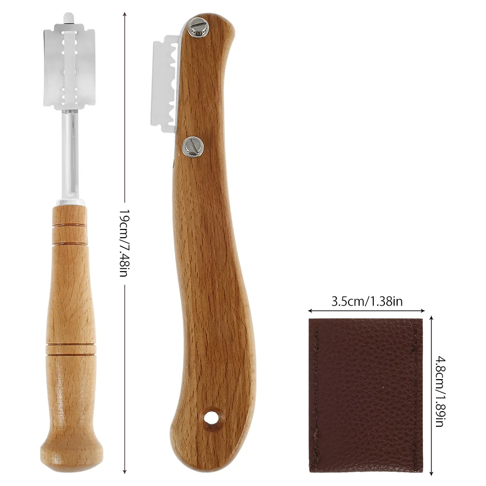 Curved Bread Cutter Stainless Steel Bread Trimming Knife Set Dough Scoring Blade Slashing Tool Bread Cutter with Wood Handle
Curved Bread Cutter Stainless Steel Bread Trimming Knife Set Dough Scoring Blade Slashing Tool Bread Cutter with Wood Handle