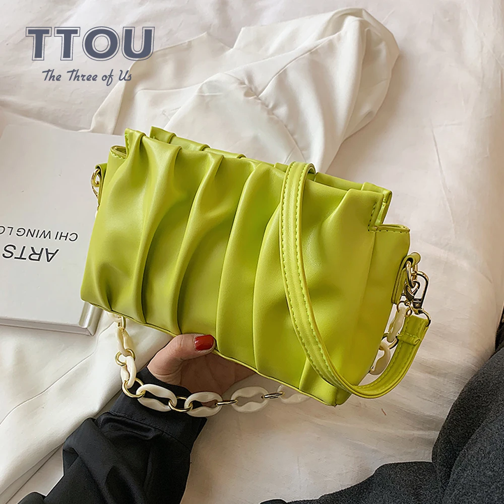 Folds Design PU Leather Crossbody Bags For Women 2021 Fashion Trendy Female Brand Shoulder Bags Ladies Chain Handbags And Purse
Folds Design PU Leather Crossbody Bags For Women 2021 Fashion Trendy Female Brand Shoulder Bags Ladies Chain Handbags And Purse