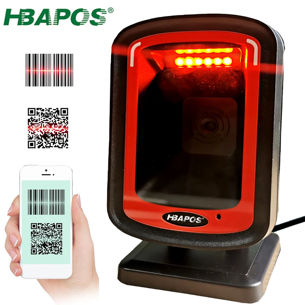 Сканер штрих-кода HBAPOS 1D/2D/QR-кода, многонаправленный настольный автоматический сенсор, матрица данных, считыватель штрих-кода с USB, ручной работы
Сканер штрих-кода HBAPOS 1D/2D/QR-кода, многонаправленный настольный автоматический сенсор, матрица данных, считыватель штрих-кода с USB, ручной работы