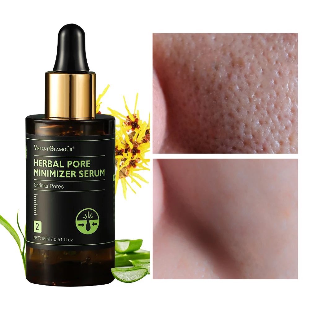 Pore Minimizer Serum Natural Herbal Pore Shrink Serum Remove Blackheads Moisturize Pores Treatment Essence
Pore Minimizer Serum Natural Herbal Pore Shrink Serum Remove Blackheads Moisturize Pores Treatment Essence