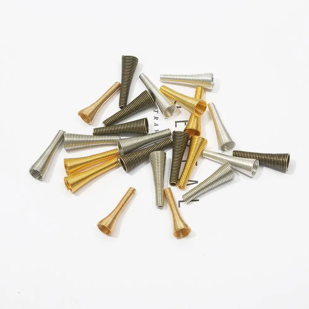 10 pcs Metal Spring Funnel Shape Spacer Beads Caps Beading Supplies Cone Spring Coil End caps For Jewelry Makings Accessories
10 pcs Metal Spring Funnel Shape Spacer Beads Caps Beading Supplies Cone Spring Coil End caps For Jewelry Makings Accessories