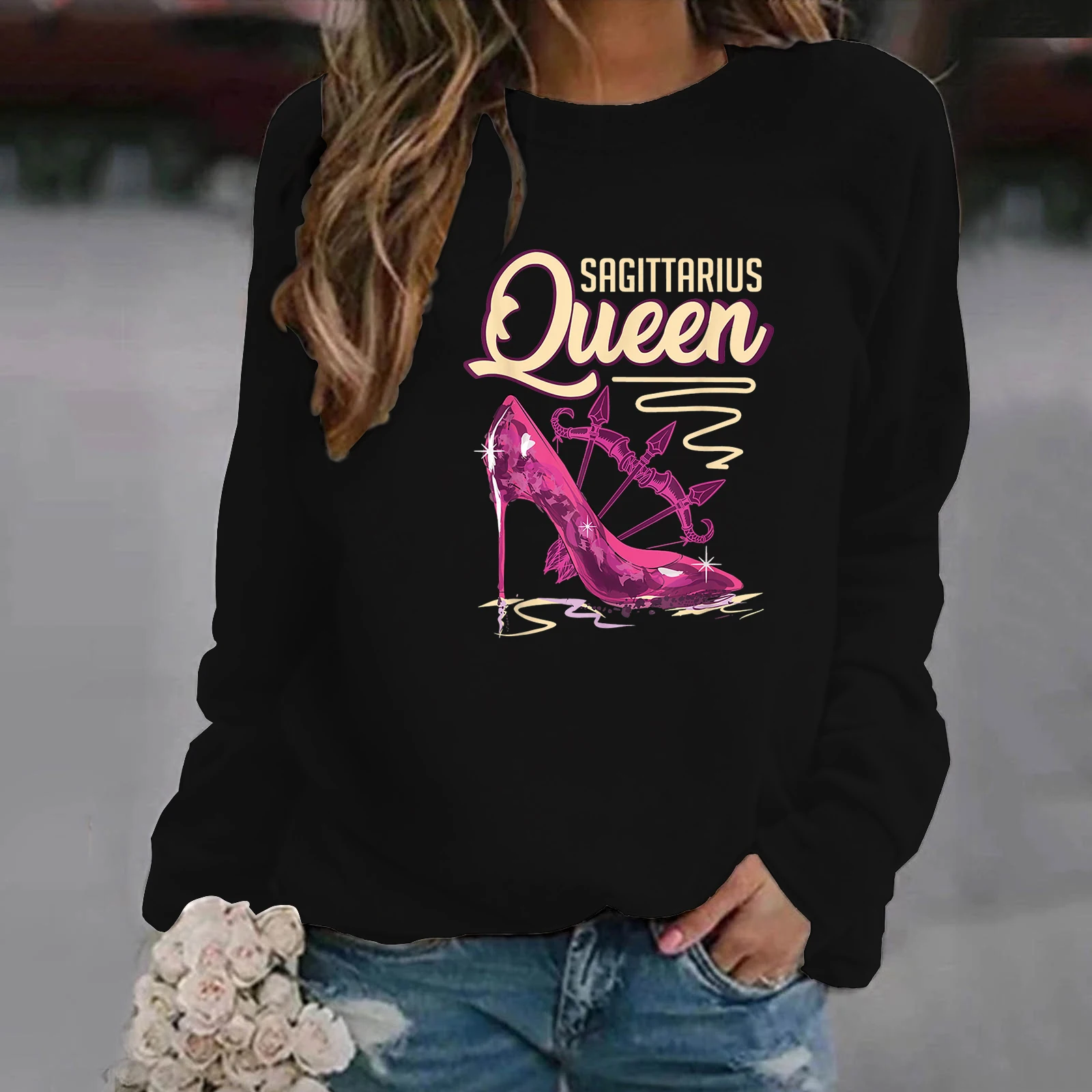 Модные розовые толстовки на высоком каблуке, толстовки 2021, модная толстовка, толстовки с принтом «Стрелец» и надписью «Queen», уличная одежда
Модные розовые толстовки на высоком каблуке, толстовки 2021, модная толстовка, толстовки с принтом «Стрелец» и надписью «Queen», уличная одежда