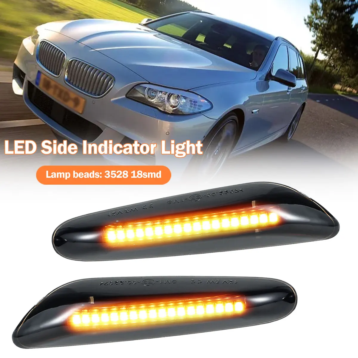 Dynamic Side Marker for BMW Side Indicator LED Dynamic Side Marker Waterproof Turn Signal Light Sequential Blinker Light Direct
Dynamic Side Marker for BMW Side Indicator LED Dynamic Side Marker Waterproof Turn Signal Light Sequential Blinker Light Direct