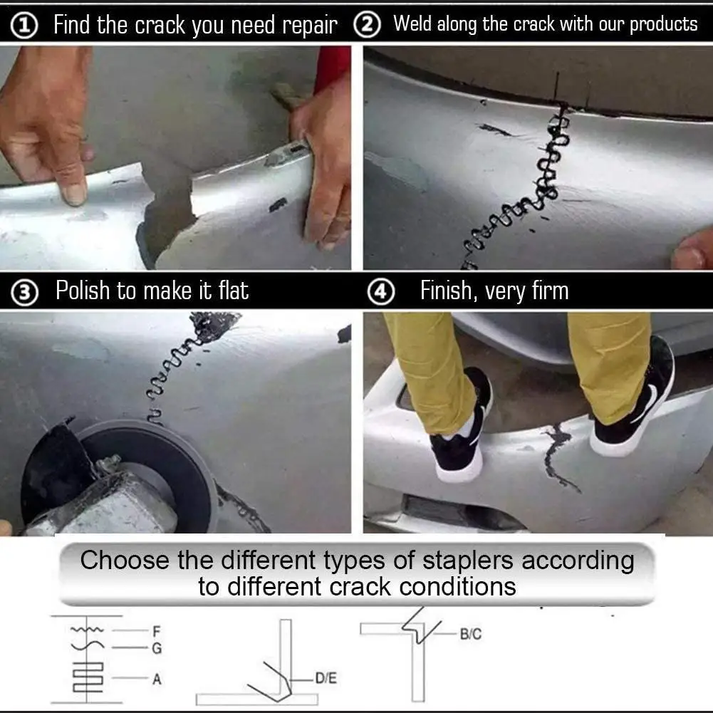 Car Bumper Plastic Welding Machine Parts Standard Pre Rods Cut Primary Wave Staple For The Bodywork Repair Operator P7X9
Car Bumper Plastic Welding Machine Parts Standard Pre Rods Cut Primary Wave Staple For The Bodywork Repair Operator P7X9