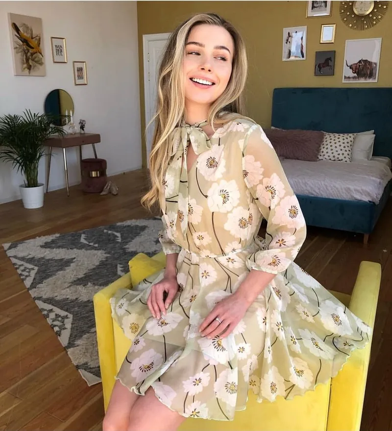 Vintage Floral Women Cottagecore Dress Print Boho Dress Women Casual Long Sleeve Spring Party High Waist Work Wear Ladies Dress
Vintage Floral Women Cottagecore Dress Print Boho Dress Women Casual Long Sleeve Spring Party High Waist Work Wear Ladies Dress