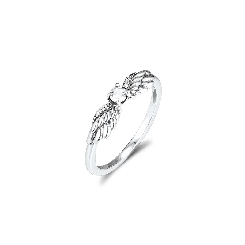 Sparkling Angel Wings Ring Jewelry Female 925 Sterling Silver Rings for Women Clear CZ Fashion Engagement Ring Jewelry Girl Gift 
Sparkling Angel Wings Ring Jewelry Female 925 Sterling Silver Rings for Women Clear CZ Fashion Engagement Ring Jewelry Girl Gift