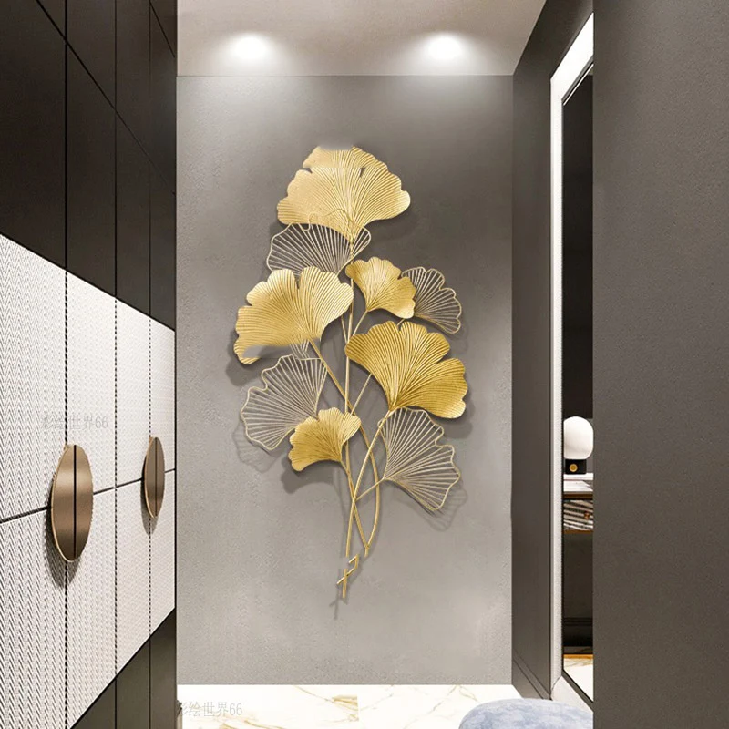New Chinese Wrought Iron Ginkgo Leaf Wall Hanging Crafts Home Sofa Background Wall Mural Decoration Porch Hotel 3D Wall Sticker
New Chinese Wrought Iron Ginkgo Leaf Wall Hanging Crafts Home Sofa Background Wall Mural Decoration Porch Hotel 3D Wall Sticker