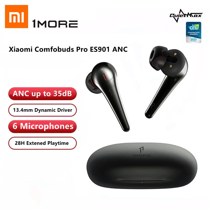 2021 CES 1MORE ComfoBuds Pro TWS True Wireless Earphones ANC 6 Microphones call Anti Noise Waterproof AAC In Ear Earphones 35DB
2021 CES 1MORE ComfoBuds Pro TWS True Wireless Earphones ANC 6 Microphones call Anti Noise Waterproof AAC In Ear Earphones 35DB