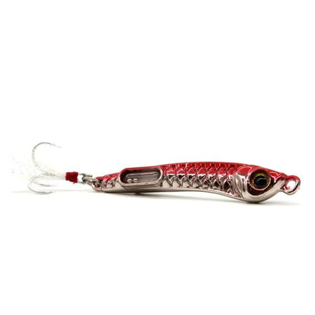 1Pcs 3D Eyes Luminous Fishing Lures 10/15g Metal Jigging Hard Artificial Crankbaits Iscas Pesca Metal Fish Tackle Accessories
1Pcs 3D Eyes Luminous Fishing Lures 10/15g Metal Jigging Hard Artificial Crankbaits Iscas Pesca Metal Fish Tackle Accessories