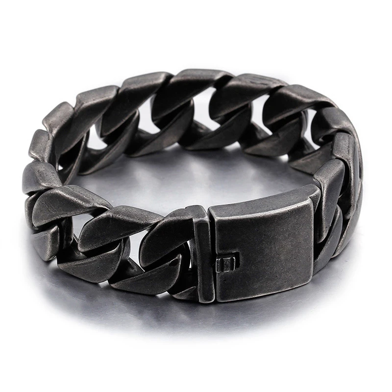men's bracelet titanium jewelry manufacturer his gents Fashion trend chain black stainless steel bracelet for men male
men's bracelet titanium jewelry manufacturer his gents Fashion trend chain black stainless steel bracelet for men male