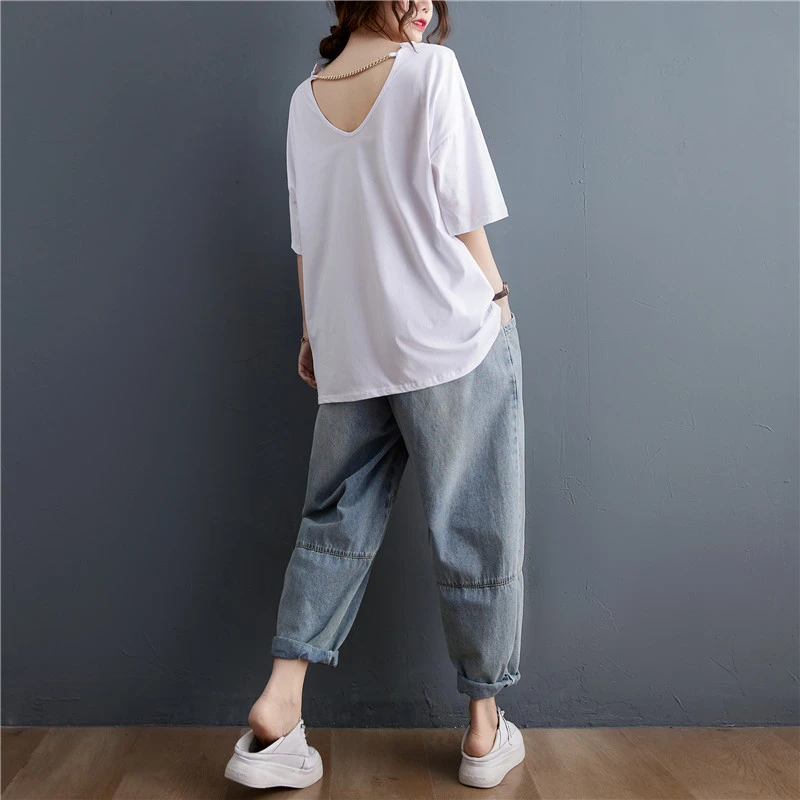 BIG SIZE Summer Women Fashion Solid Color Zipper Tops Tee Ladies Female Plus Large Short Sleeve Cotton Loose T shirt Tshirt
BIG SIZE Summer Women Fashion Solid Color Zipper Tops Tee Ladies Female Plus Large Short Sleeve Cotton Loose T shirt Tshirt