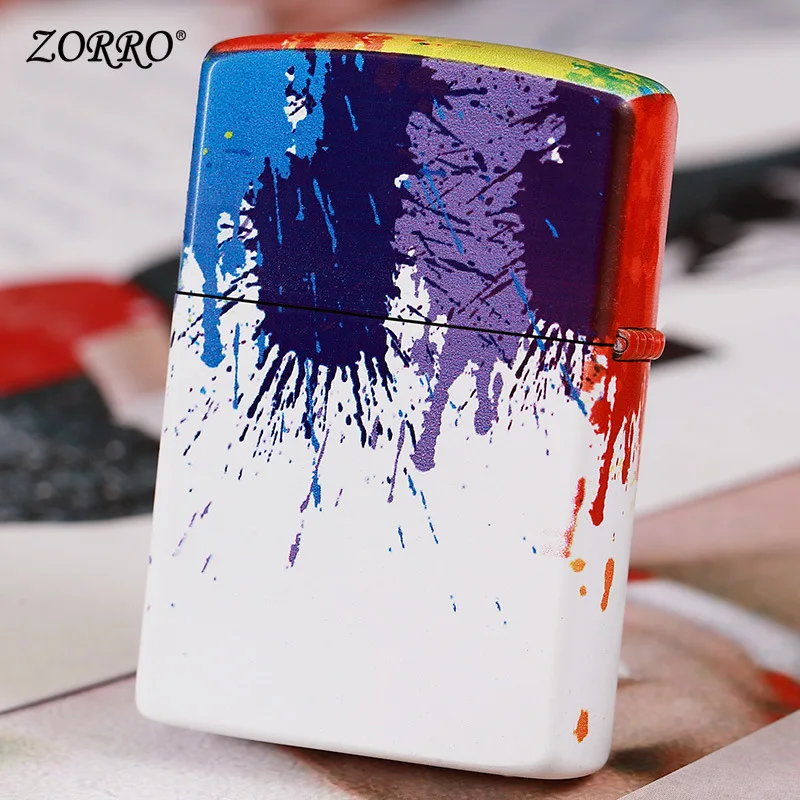 Chinese brand new ZORRO windproof kerosene cool color contra-color men's lighter
Chinese brand new ZORRO windproof kerosene cool color contra-color men's lighter