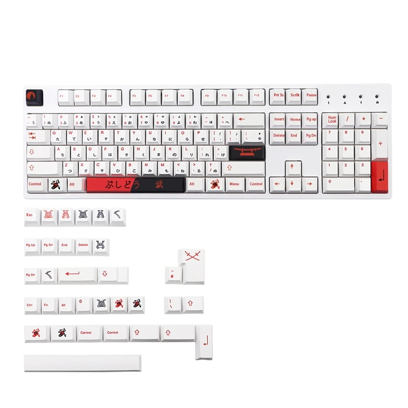 GMK Bushido Keycap Cherry Profile Dye Subb Keycaps Compatible Cherry Mechanical Keyboard GK61 LK67 TM680 RK61 104 7U
GMK Bushido Keycap Cherry Profile Dye Subb Keycaps Compatible Cherry Mechanical Keyboard GK61 LK67 TM680 RK61 104 7U