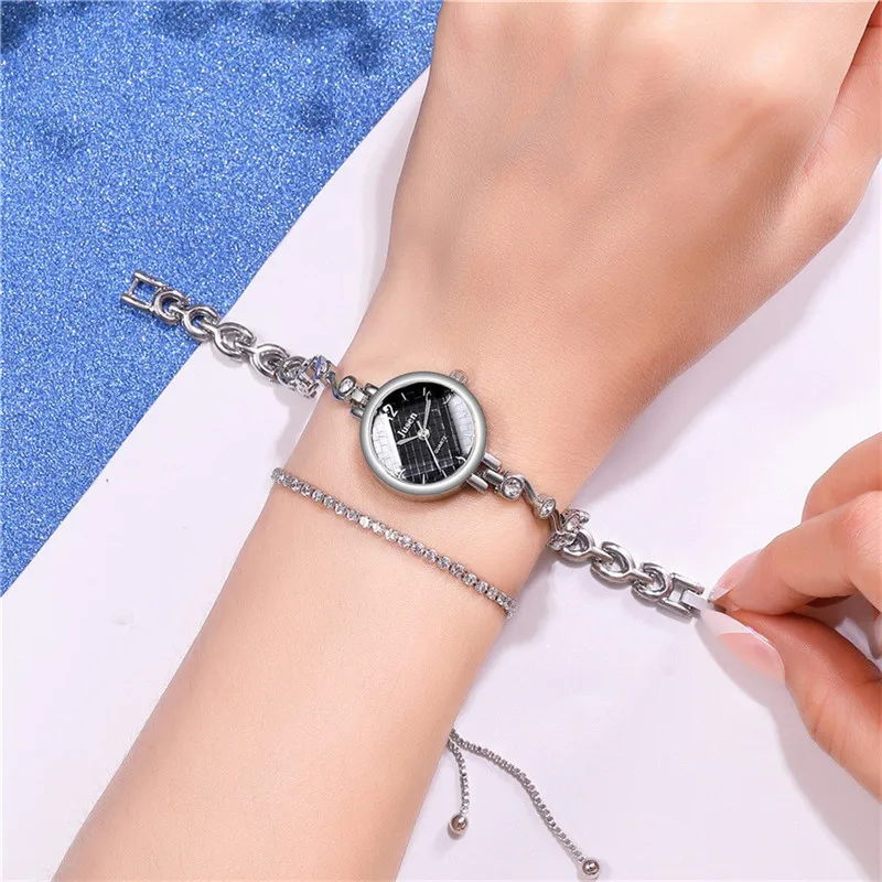 Фото Женские повседневные часы браслет кварцевые с сетчатым ремешком модные наручные