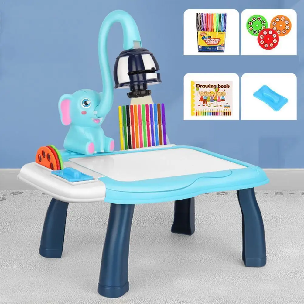 Little Elephant Projection Table Multifunctional Cartoon Painting Cartoon Elephant Board Writing Table Detachable Education P1m4
Little Elephant Projection Table Multifunctional Cartoon Painting Cartoon Elephant Board Writing Table Detachable Education P1m4