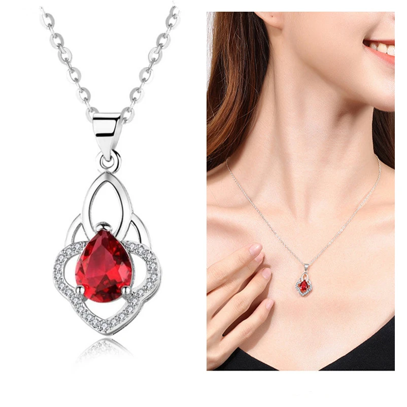 Charm Zircon Water Drop Pendant Necklace For Women Jewelry Fashion Lady Silver Plated Choker Necklaces Bride Wedding Accessories
Charm Zircon Water Drop Pendant Necklace For Women Jewelry Fashion Lady Silver Plated Choker Necklaces Bride Wedding Accessories