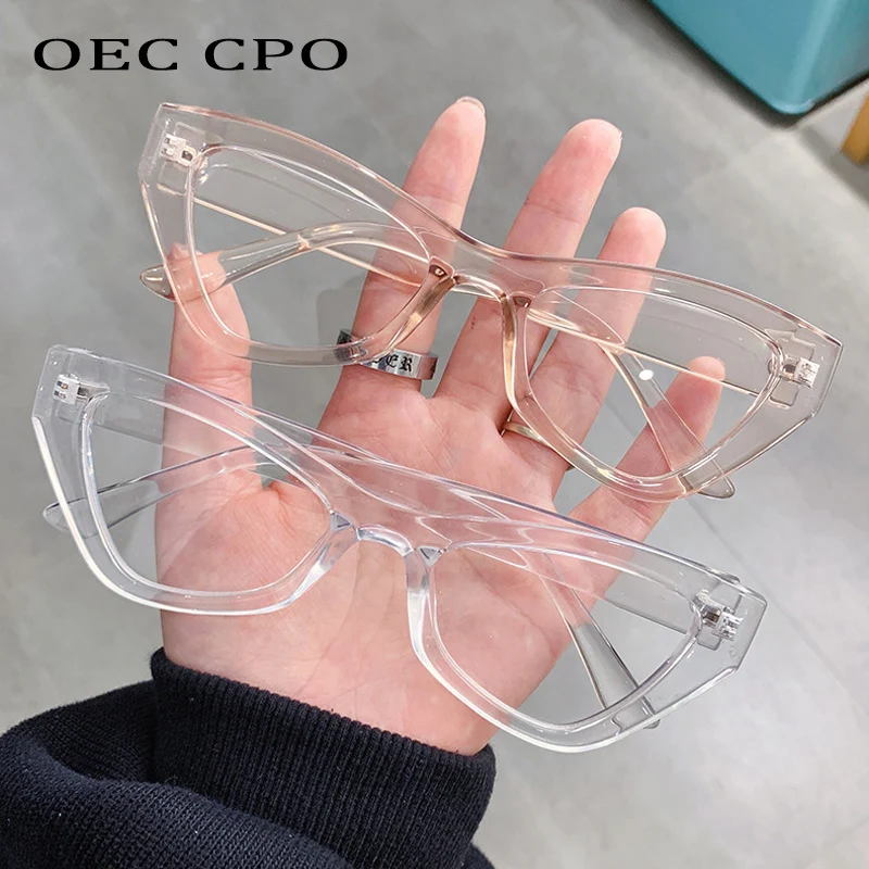 OEC CPO Transparent Cat Eye Glasses Frame Women Men Vintage Clear Lens Optical Eyeglasses Frame Female Spectacle Frame Unisex
OEC CPO Transparent Cat Eye Glasses Frame Women Men Vintage Clear Lens Optical Eyeglasses Frame Female Spectacle Frame Unisex