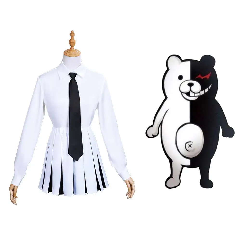 Anime Danganronpa Monokuma Cosplay Costume Women Uniform Dress Outfits Halloween Carnival Suit
Anime Danganronpa Monokuma Cosplay Costume Women Uniform Dress Outfits Halloween Carnival Suit