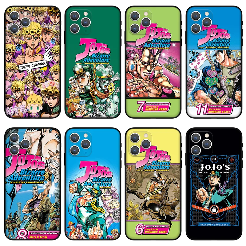 Чехол для телефона с аниме JoJo для iPhone 13 Pro Max 12 11 Pro Max mini XR XS 8 7 6 Plus SE 5, роскошный противоударный силиконовый чехол
Чехол для телефона с аниме JoJo для iPhone 13 Pro Max 12 11 Pro Max mini XR XS 8 7 6 Plus SE 5, роскошный противоударный силиконовый чехол